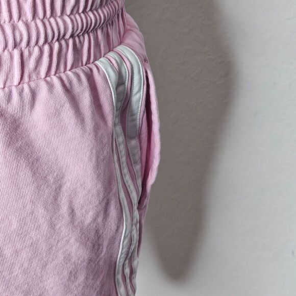 Adidas Colorblock Shorts Pastel Pink Blue Yellow Drawstring Logo Women’s M - Picture 6 of 8